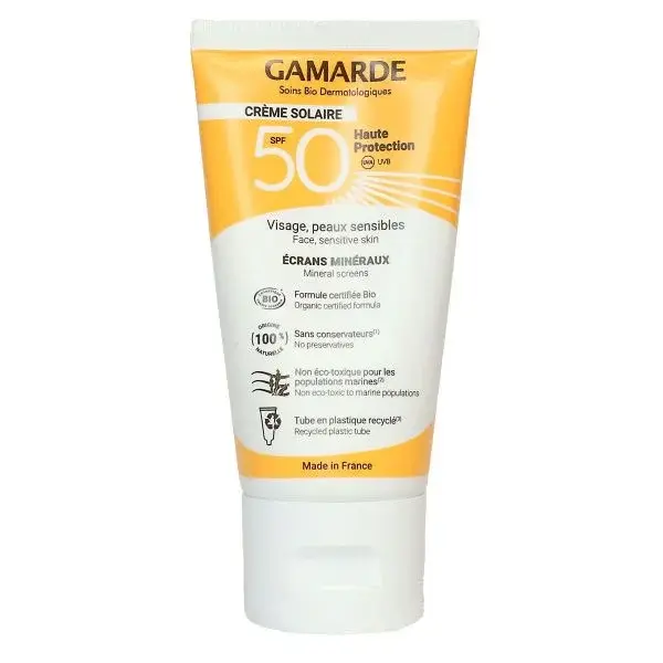 Gamarde Crème Solaire Minérale SPF50 Bio 40ml