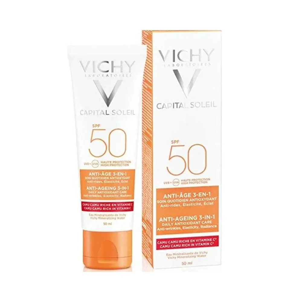 Vichy Capital Soleil Soin Anti-Âge 3-en-1 SPF 50 50 ml