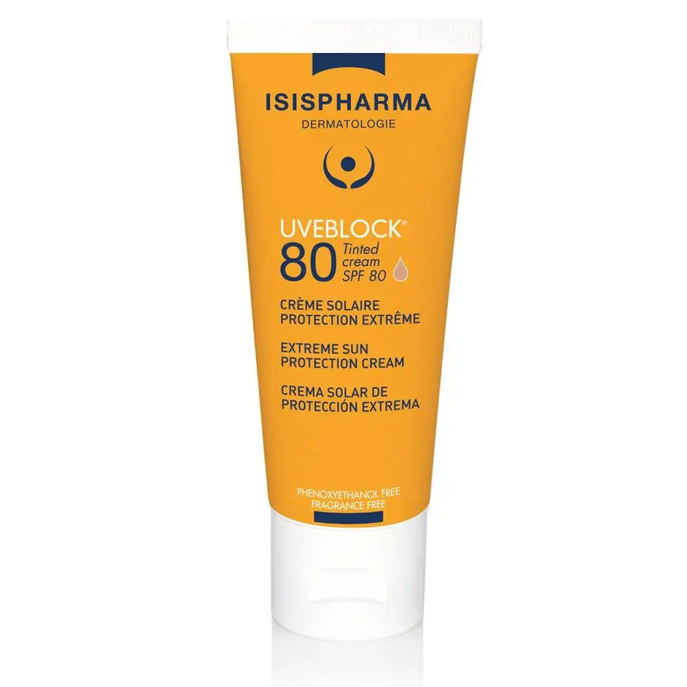 ISIS UV BLOCK SPF 80 Teinté - Écran solaire visage