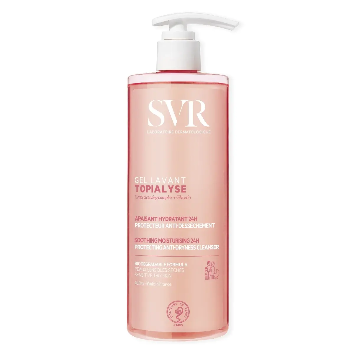 SVR Topialyse Gel Lavant Surgras 400 ml