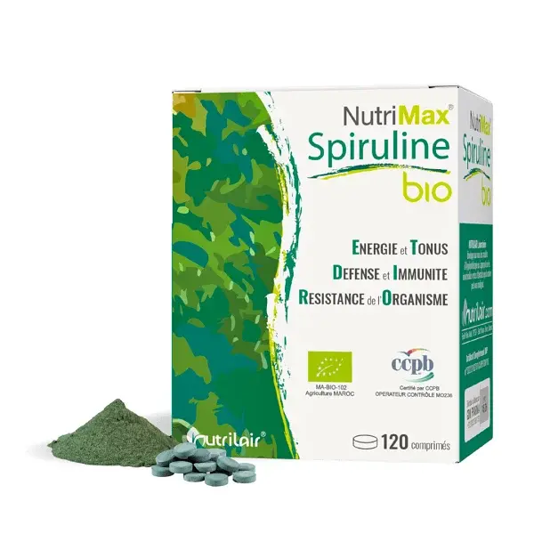 NutriMax Spiruline Bio 120 comprimés