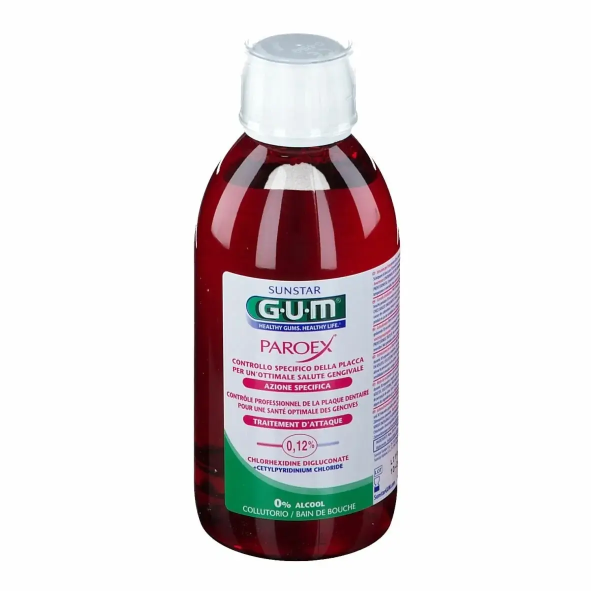 GUM Paroex 0,12 % Bain de Bouche Chlorhexidine 300 ml