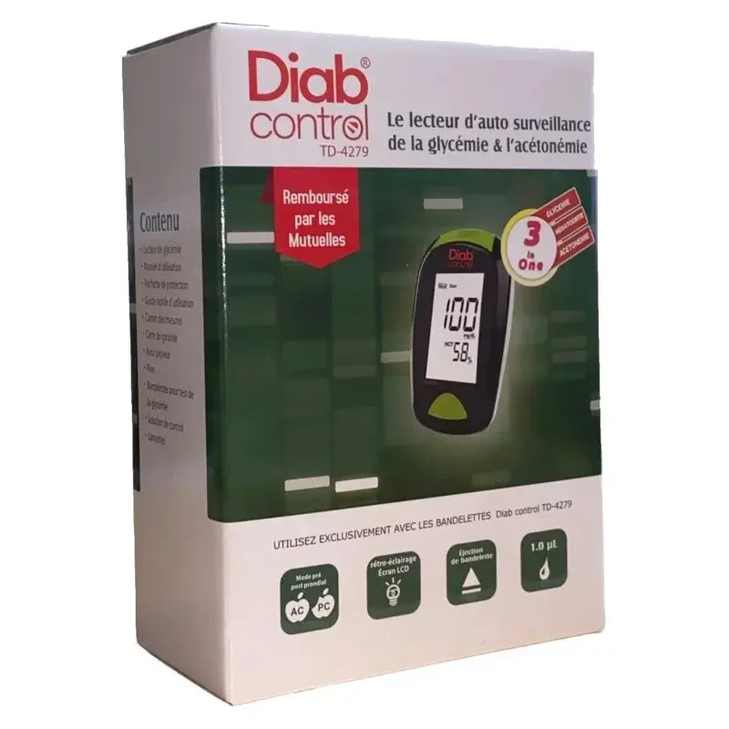 Diabcontrol Kit d'autosurveillance glycémique - 1 unité