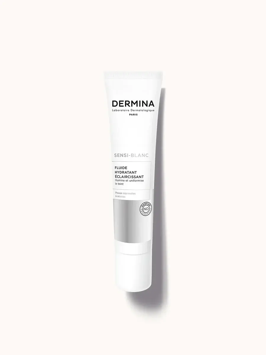 Dermina Sensi-Blanc Fluide Hydratant Éclaircissant 40ml