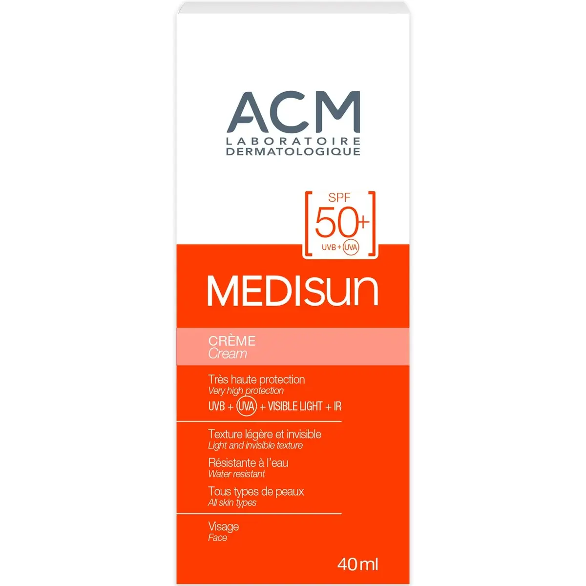 ACM Medisun SPF50+ Crème Solaire 40 ml