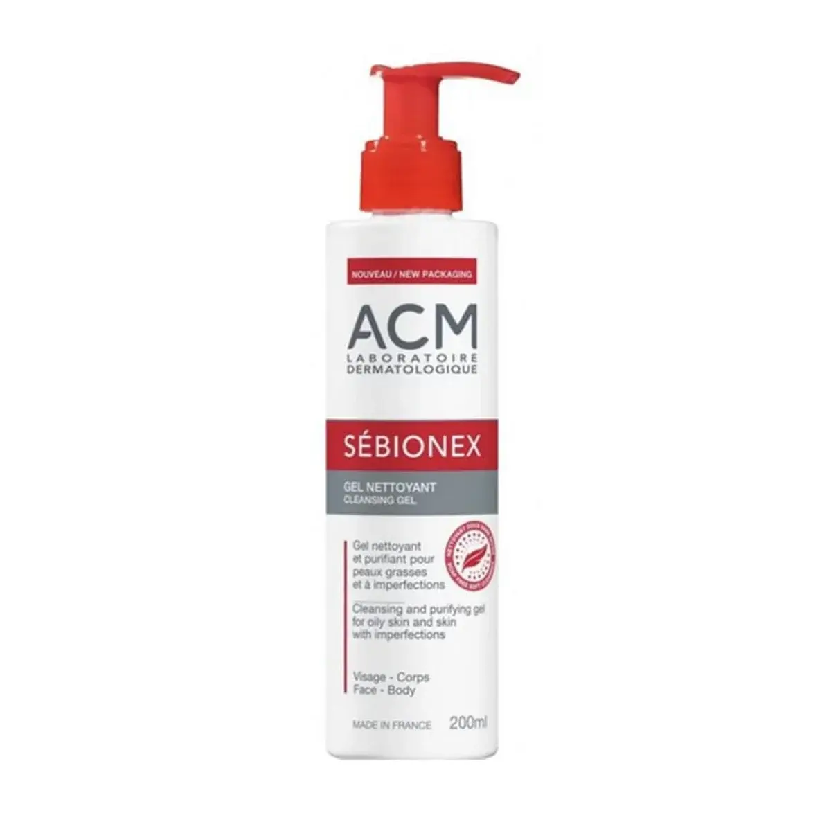 ACM Sébionex Gel Nettoyant Peaux à Problèmes 200 ml