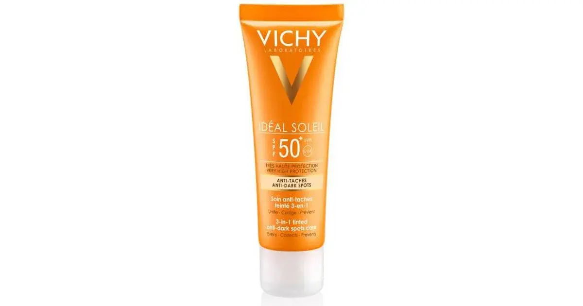 Vichy Ideal Soleil Crème Anti-Taches 3-en-1 Teintée SPF 50+ 50 ml