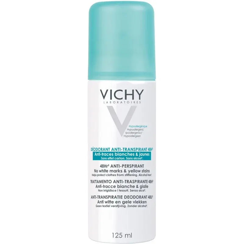 Vichy Déodorant Aérosol Anti-Transpirant 48h Sans Traces Peaux Sensibles 125 ml - vue 2