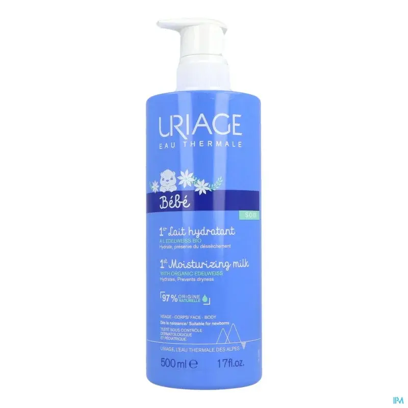 Uriage Bébé 1er Lait Hydratant Visage & Corps 500 ml - vue 2