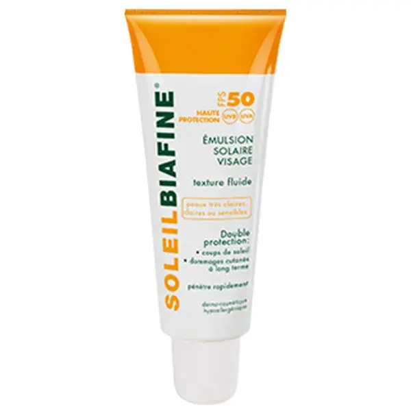 Biafine Soleil Émulsion Solaire Visage SPF50 50 ml - vue 2