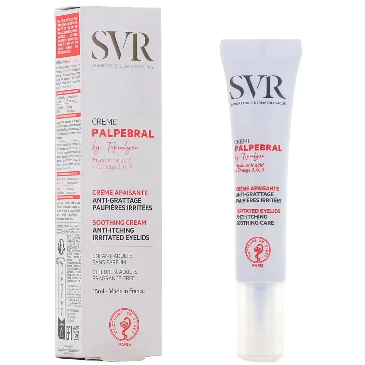 SVR Topialyse Palpebral Crème Paupières Irritées 15 ml - vue 2