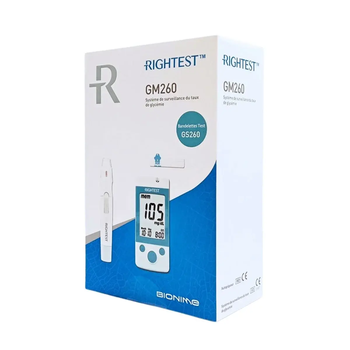 Bionime Rightest GM260 KIT d’Autosurveillance - vue 2