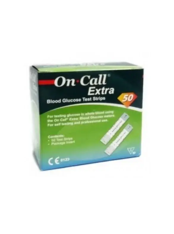 On Call Extra - Bandelettes de glycémie, boîte de 50 - vue 2