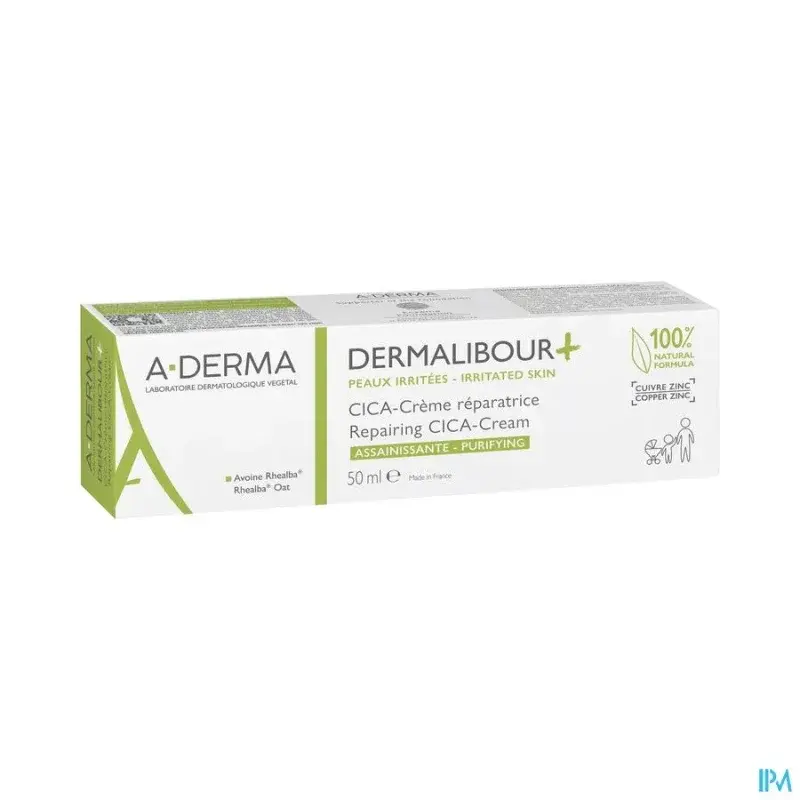 A-Derma Dermalibour+ CICA Crème Réparatrice Assainissante 50 ml - vue 2