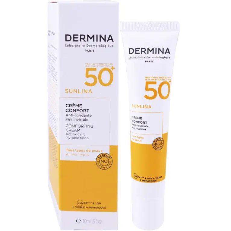 DERMINA – Sunlina Creme Confort SPF50+ – 40m - vue 2