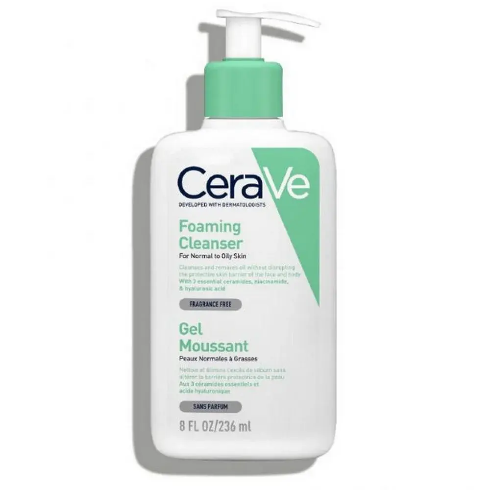 CeraVe Gel Moussant Nettoyant Peau Normale à Grasse 236 ml