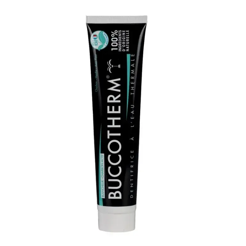 BUCCOTHERM – Dentifrice Blancheur au Charbon Actif – 75ml