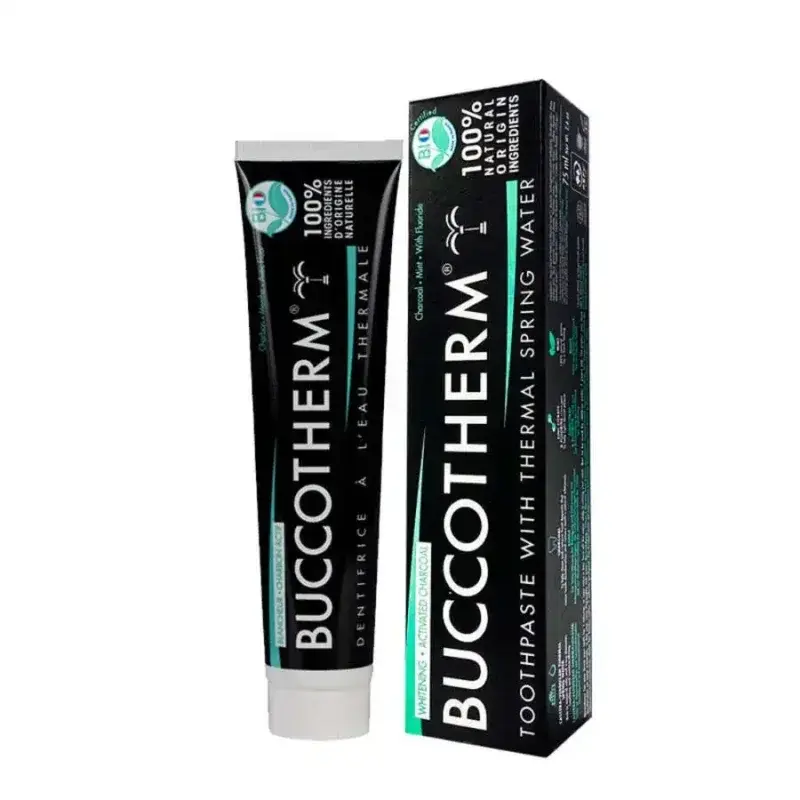 BUCCOTHERM – Dentifrice Blancheur au Charbon Actif – 75ml - vue 2