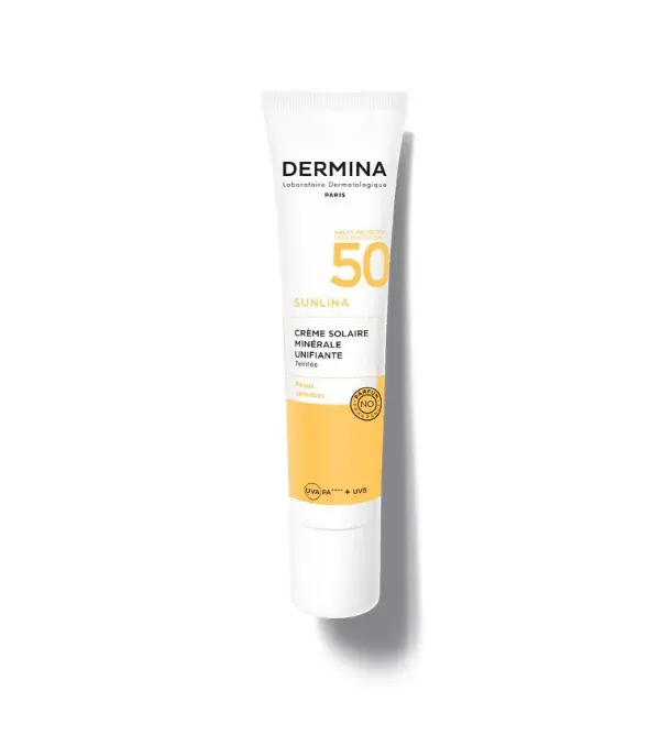 Dermina Creme Solaire Mineral Unifiante SPF50 - 40ml