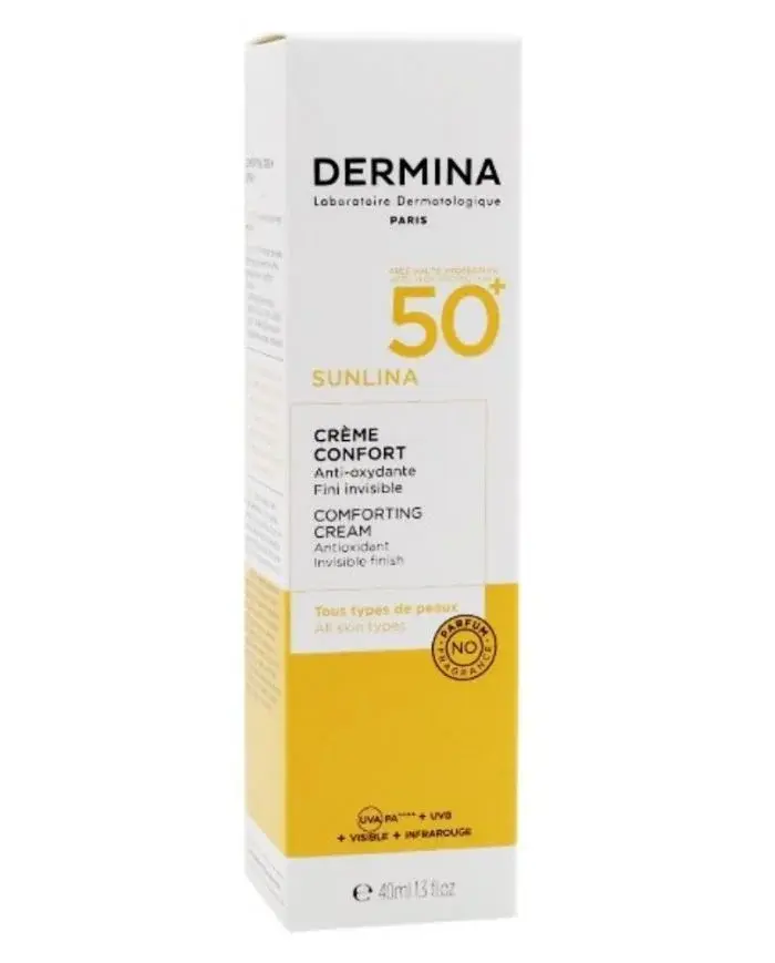 Dermina Creme Solaire Mineral Unifiante SPF50 - 40ml - vue 2