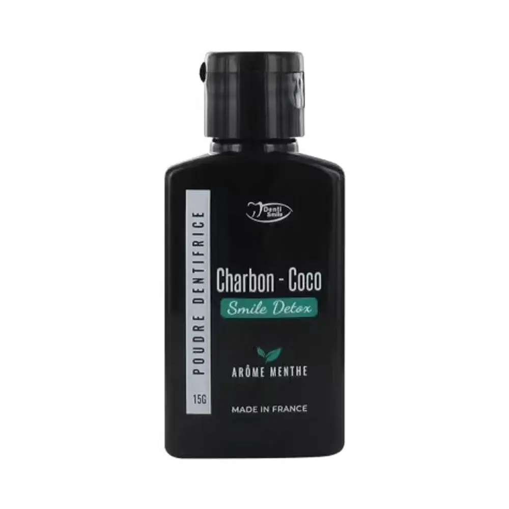 Denti Smile Detox Poudre Dentifrice Blancheur au Charbon et Coco 15g - vue 2