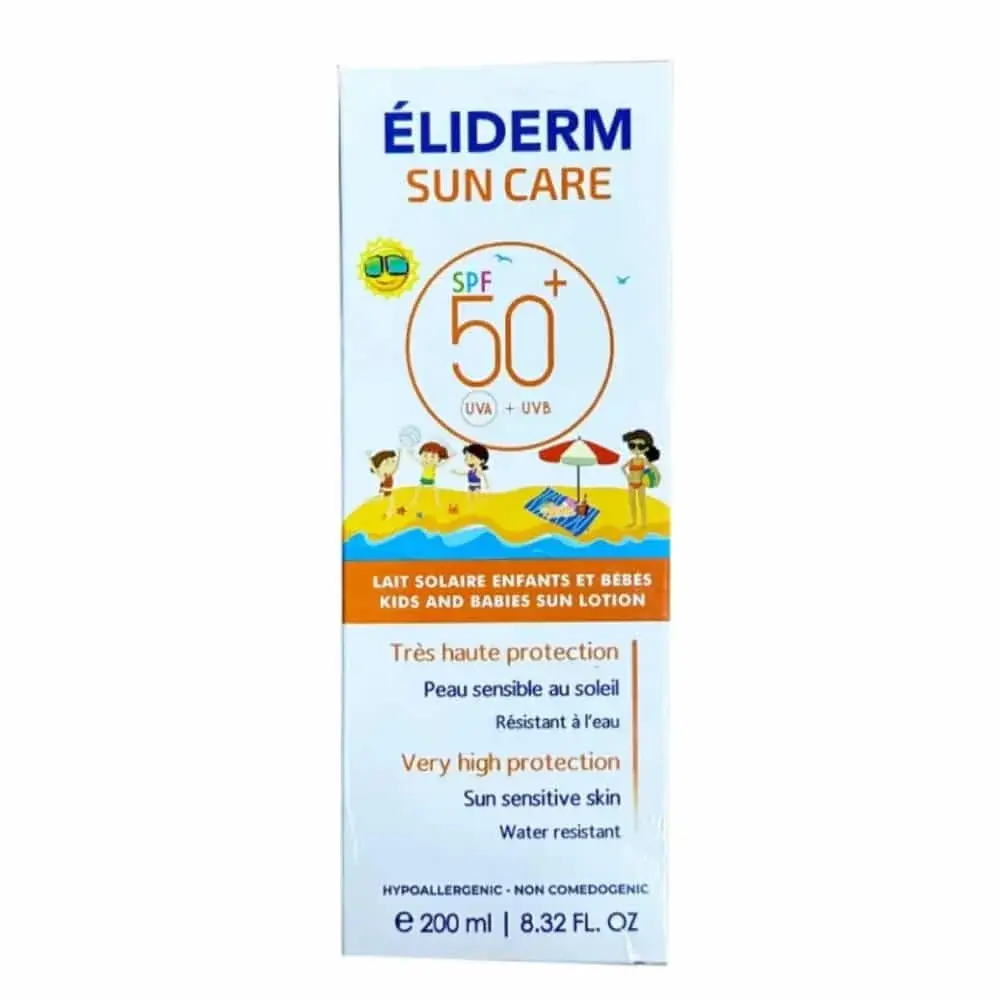 ELIDERM Sun Care Lait Solaire Enfants et Bébés SPF50+ 200ml