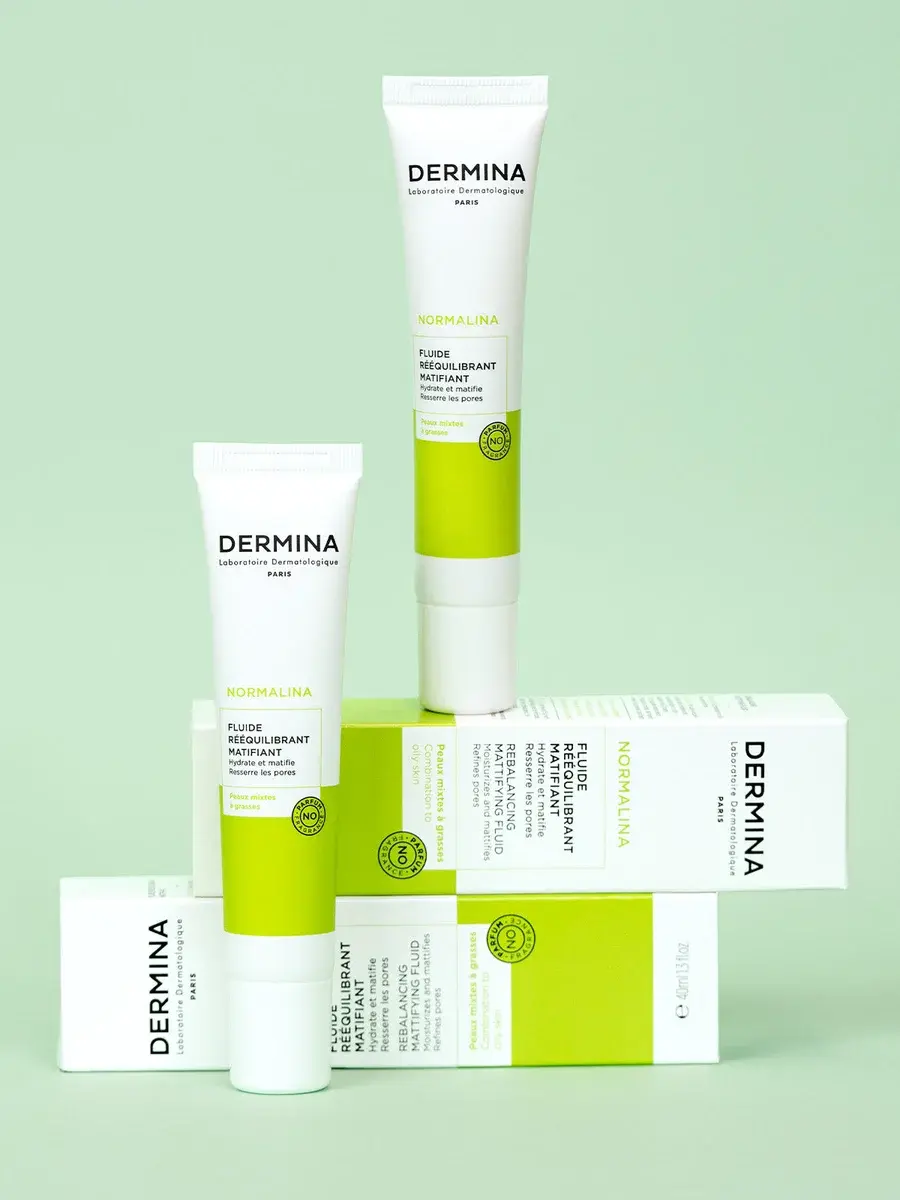 Dermina Normalina Fluide Rééquilibrant Matifiant 40 ml - vue 2