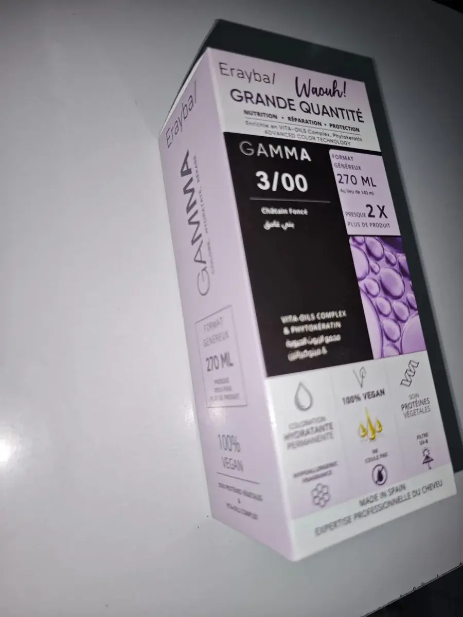 Erayba Gamma Coloration 3/00 Châtain Foncé 100ml - vue 2
