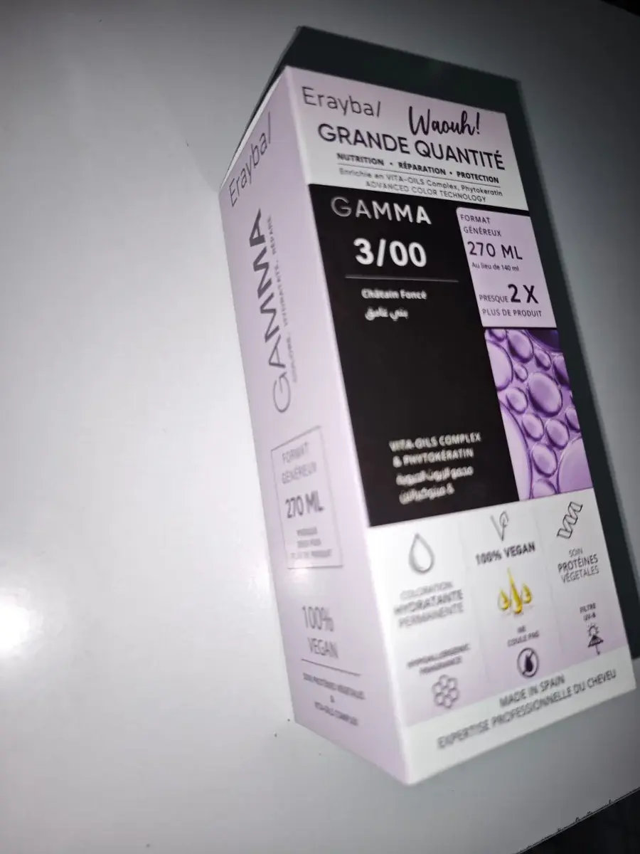 Erayba Gamma Coloration 3/00 Châtain Foncé 100ml - vue 3
